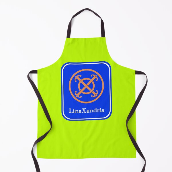 Item preview, LinaXandria - Logo, w. name, Lime background designed and sold by LinaXandria.