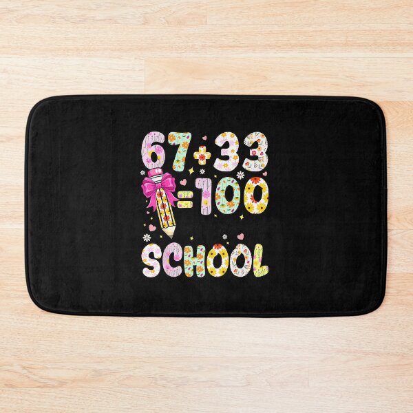 Item preview, 67 + 33 = 100 Days of School Six Seven Numbers Design designed and sold by gladysenglish.