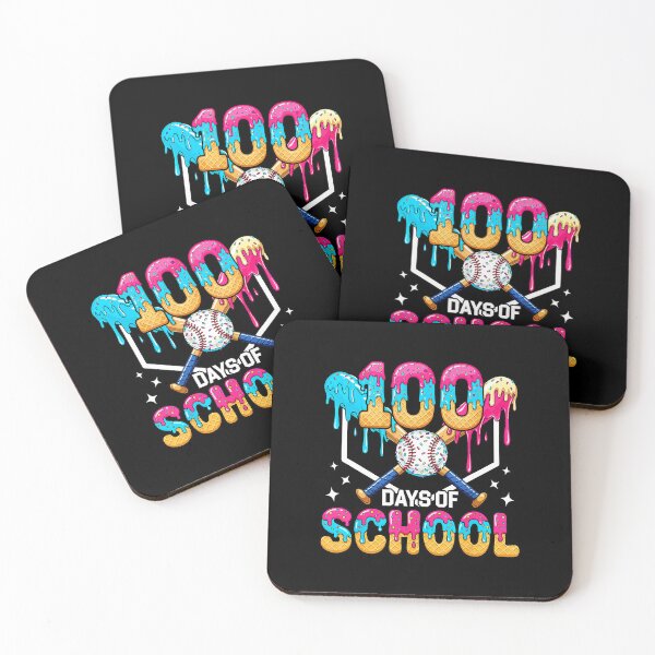 Item preview, 100 DAYS OF SCHOOL Baseball Ice Cream Drip Graphic designed and sold by miaa-artistshop.