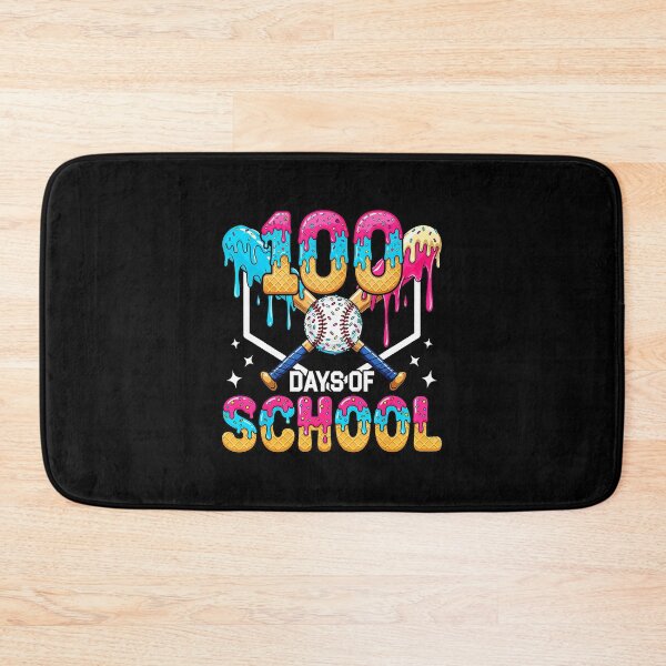 Item preview, 100 DAYS OF SCHOOL Baseball Ice Cream Drip Graphic designed and sold by miaa-artistshop.