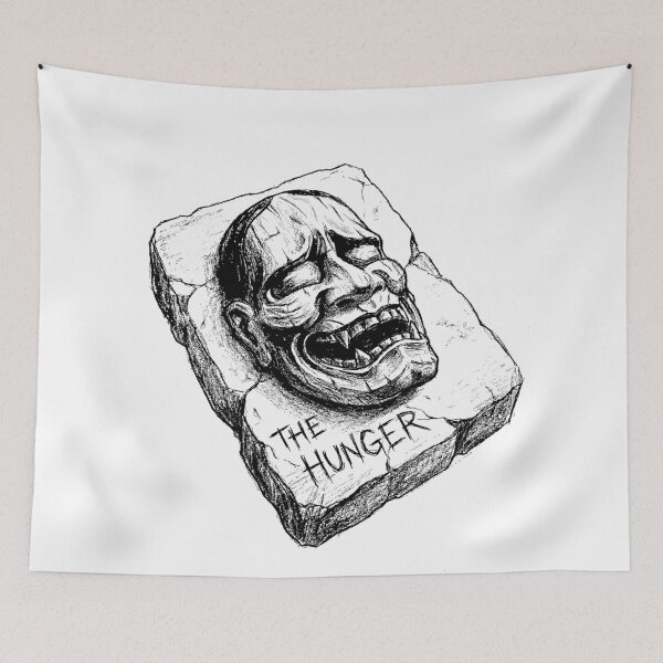 Item preview, The Hunger - Japanese Oni Mask designed and sold by bapupa.