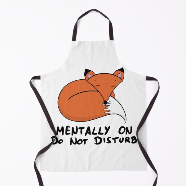 Item preview, Mentally On Do Not Disturb Cute Sleeping Fox designed and sold by DesignFreakArt.