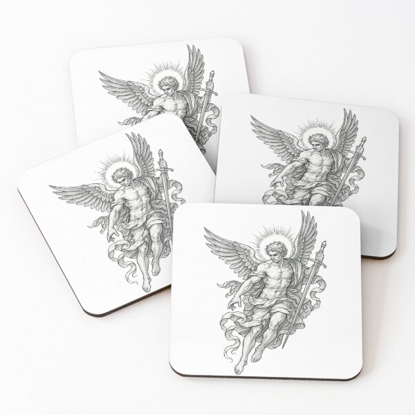 Item preview, Archangel Warrior Gothic Angel Art designed and sold by SkullVibe Collective.