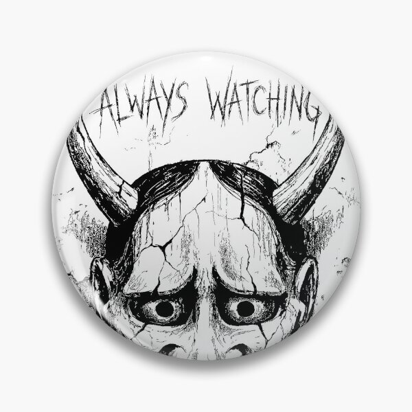 Item preview, Wall Watcher - Japanese Oni Mask designed and sold by bapupa.