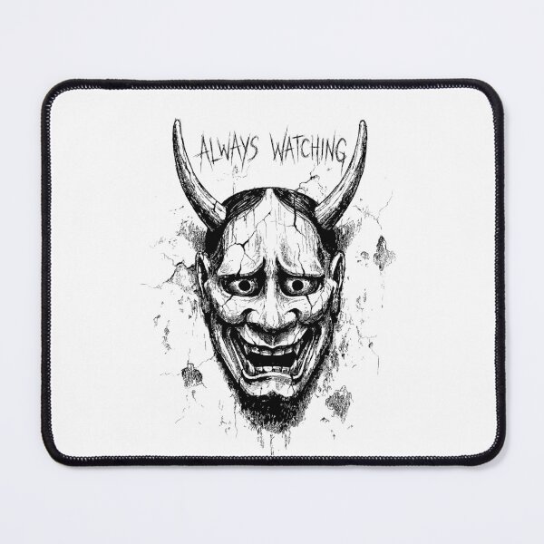 Item preview, Wall Watcher - Japanese Oni Mask designed and sold by bapupa.