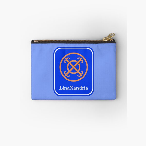 Item preview, LinaXandria - Logo, w. name, Light Blue background designed and sold by LinaXandria.