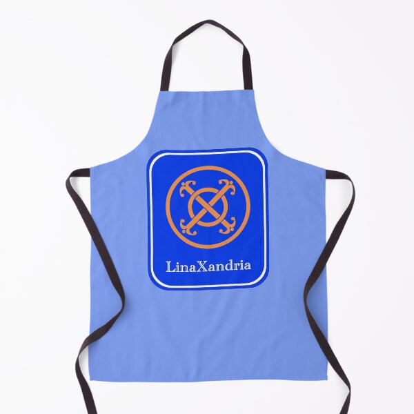Item preview, LinaXandria - Logo, w. name, Light Blue background designed and sold by LinaXandria.