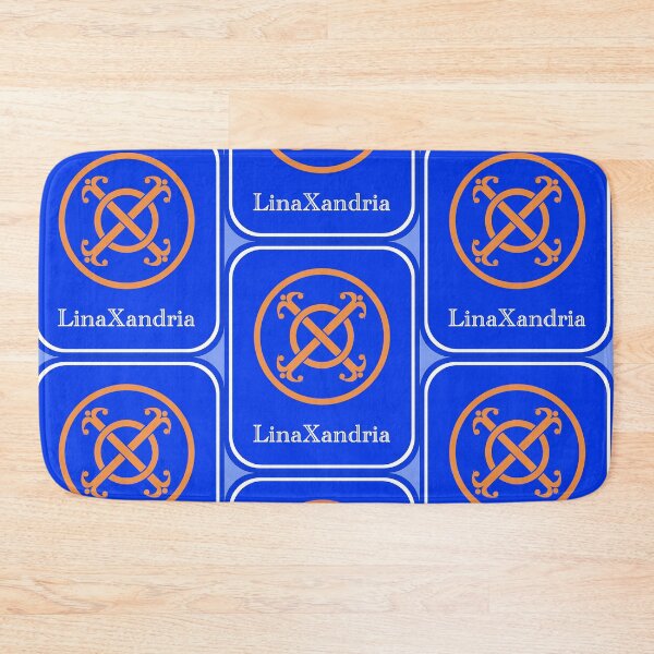 Item preview, LinaXandria - Logo, w. name, Light Blue background designed and sold by LinaXandria.