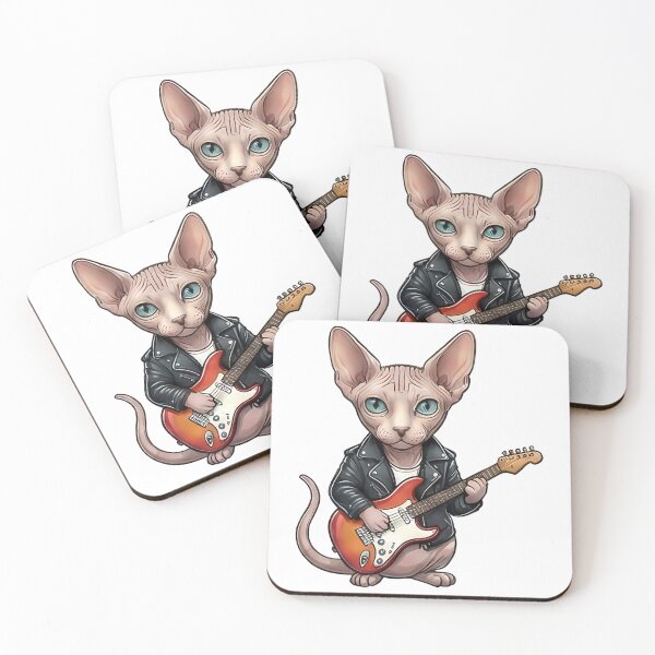 Item preview, Sphynx Rockstar Cat designed and sold by k3rstman1.
