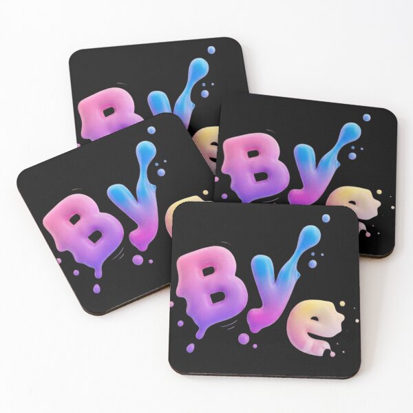 Item preview, Sassy "Bye" - Melting Liquid 3D Typography designed and sold by PixMoody.