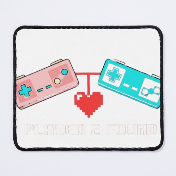 Item preview, Player 2 Found Retro Gamer Valentine | 8-Bit Couple Gift designed and sold by Rosuma Designs.