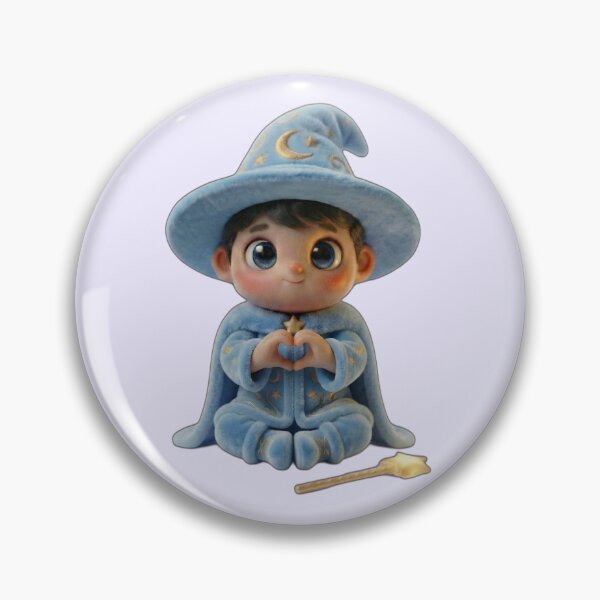 Item preview, Cute Baby Wizard Spreading Love - Magical Heart Hands ?? designed and sold by PixMoody.