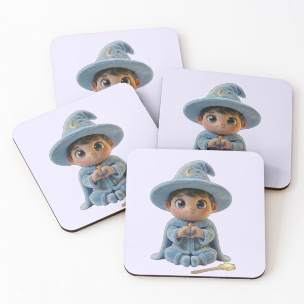 Item preview, Cute Baby Wizard Spreading Love - Magical Heart Hands ?? designed and sold by PixMoody.