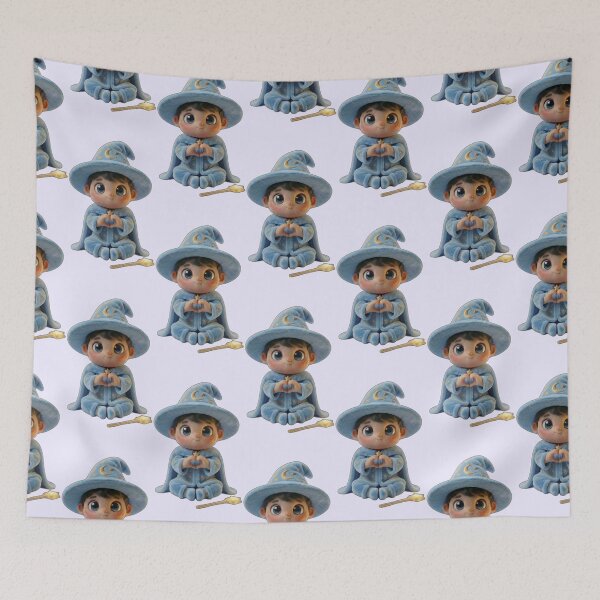 Item preview, Cute Baby Wizard Spreading Love - Magical Heart Hands ?? designed and sold by PixMoody.