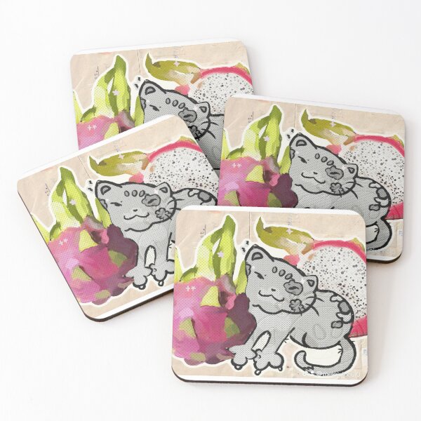 Item preview, kitty and Dragonfruit  designed and sold by Melojuice.