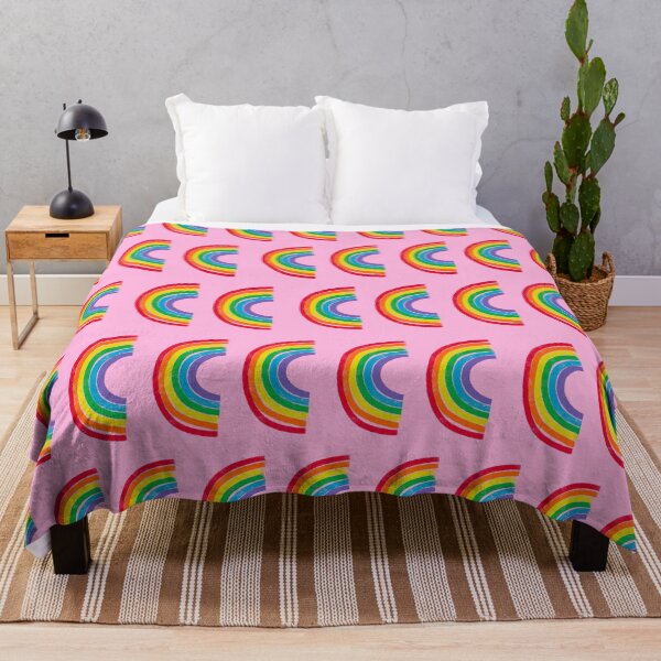 Item preview, Rainbow Pattern on Pink designed and sold by OneThreeSix.