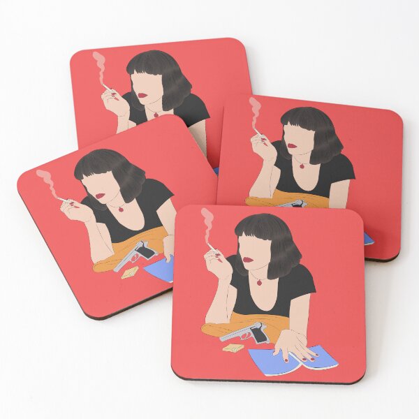 Item preview, Mia Wallace Pulp Fiction Illustration designed and sold by Still Silhouette.