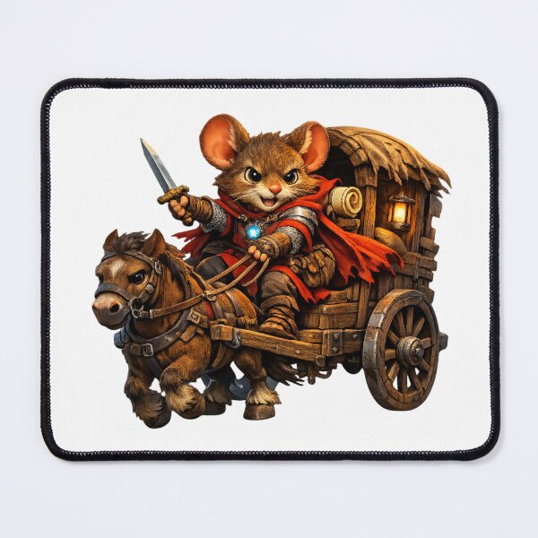 Item preview, Zippy Mouse Warrior Driving Medieval Carriage, Graphic Tee designed and sold by Zippy Creation.