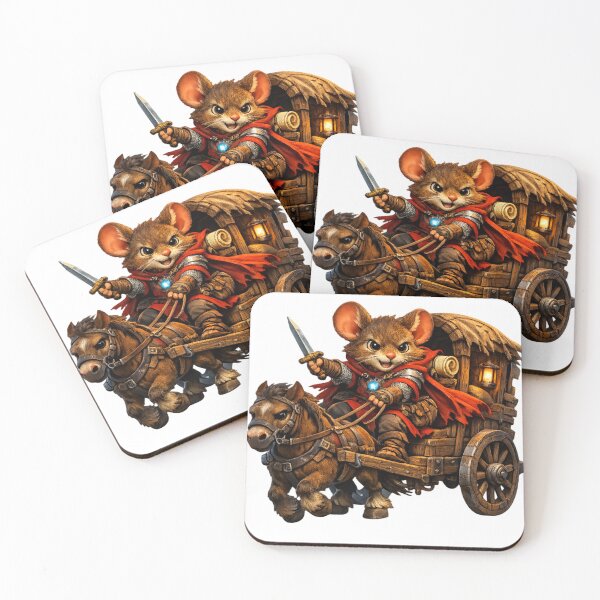 Item preview, Zippy Mouse Warrior Driving Medieval Carriage, Graphic Tee designed and sold by Zippy Creation.