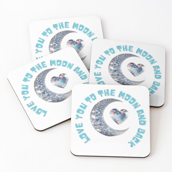 Item preview, Love You To The Moon and Back: Luminous Celestial Heart Art designed and sold by HopeAndHustle.