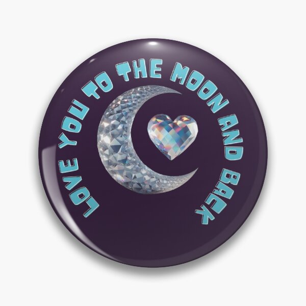 Item preview, Love You To The Moon and Back: Luminous Celestial Heart Art designed and sold by HopeAndHustle.
