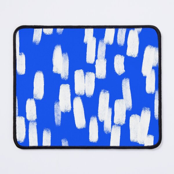 Item preview, Blue with White Brush Stroke Spots designed and sold by OneThreeSix.