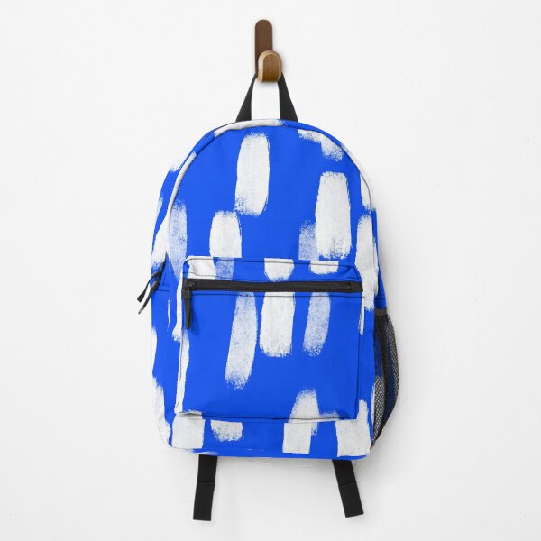 Item preview, Blue with White Brush Stroke Spots designed and sold by OneThreeSix.