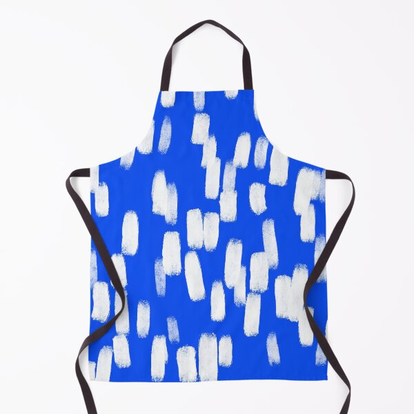 Item preview, Blue with White Brush Stroke Spots designed and sold by OneThreeSix.