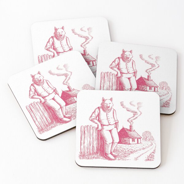 Item preview, The Lone Wolf, Country House Idyll Illustration designed and sold by AestheticsTime.