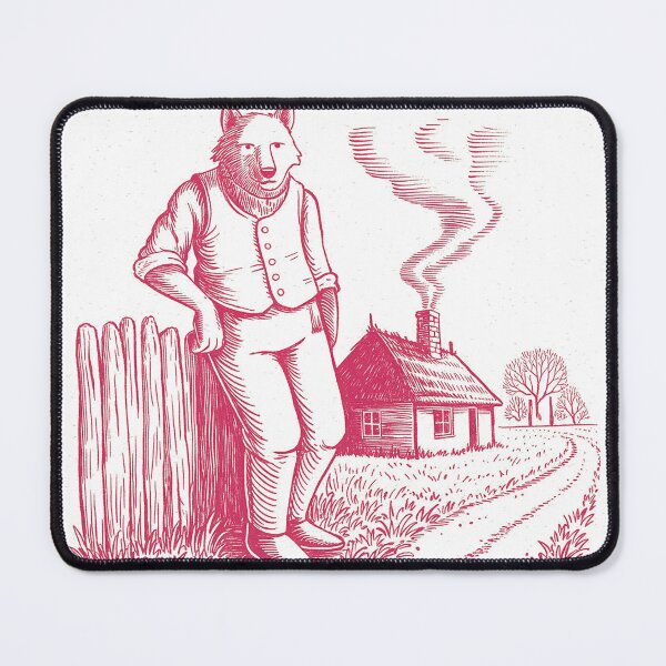 Item preview, The Lone Wolf, Country House Idyll Illustration designed and sold by AestheticsTime.