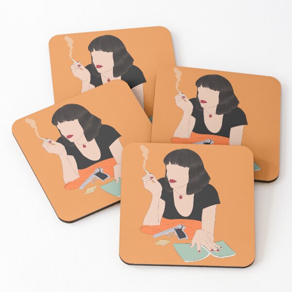 Item preview, Pulp Fiction Mia Wallace Portrait designed and sold by Still Silhouette.