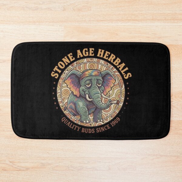 Item preview, Vintage Retro Stoned Elephant - Psychedelic 70s Aesthetic Logo designed and sold by TSE DESIGN.