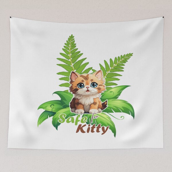 Item preview, Boston Fern – Safe for Kitty | Pet Friendly Houseplant Art designed and sold by SP Motif.