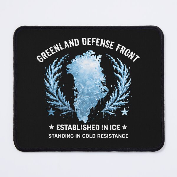 Item preview, Greenland Defense Front Vintage Ice Map Arctic Pride Military Style designed and sold by ZyxDes.