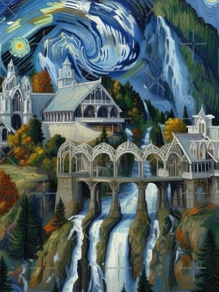 Thumbnail 4 of 4, iPhone Case, More-Starry Rivendell designed and sold by VanGeek90.