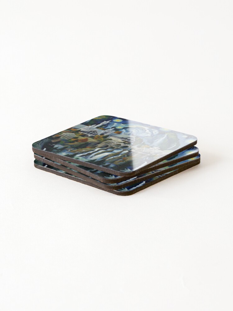 Thumbnail 4 of 5, Coasters (Set of 4), More-Starry Rivendell designed and sold by VanGeek90.