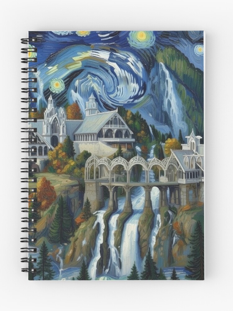 Thumbnail 1 of 3, Journal, More-Starry Rivendell designed and sold by VanGeek90.