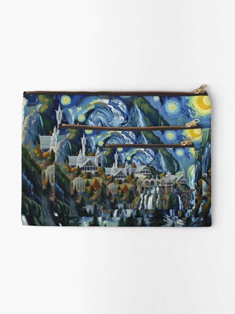 Thumbnail 2 of 4, Zipper Pouch, More-Starry Rivendell designed and sold by VanGeek90.