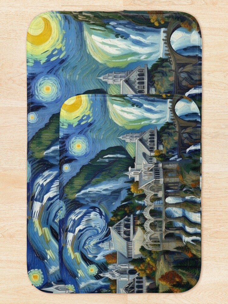 Thumbnail 5 of 6, Bath Mat, More-Starry Rivendell designed and sold by VanGeek90.