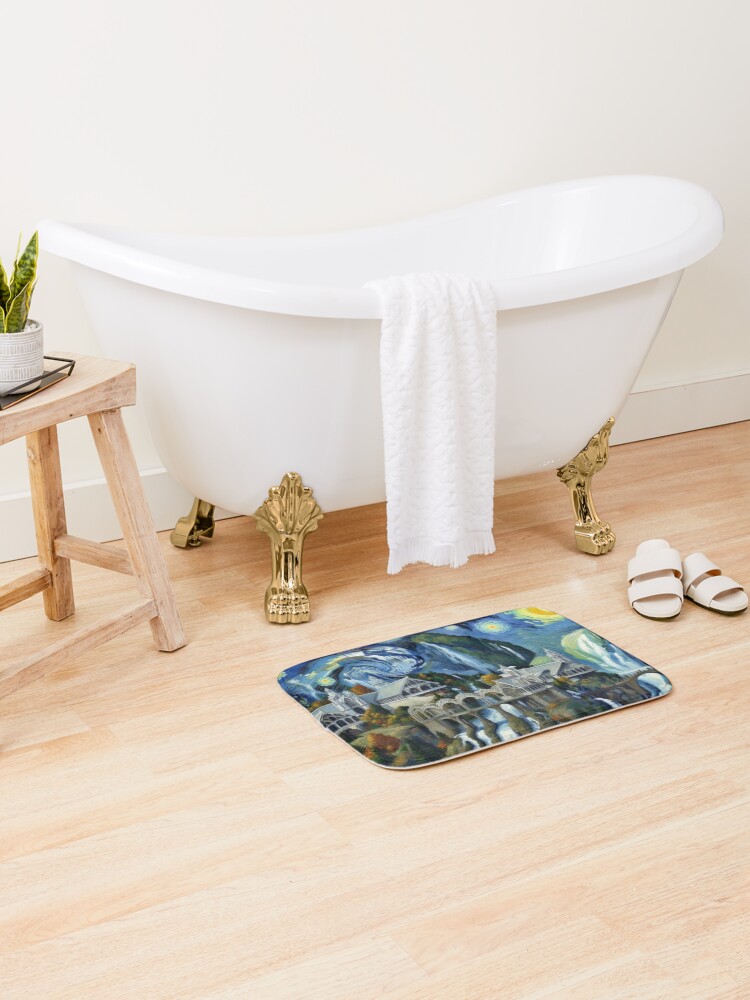 Thumbnail 2 of 6, Bath Mat, More-Starry Rivendell designed and sold by VanGeek90.