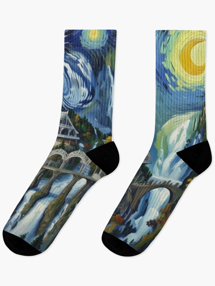 Thumbnail 1 of 5, Socks, More-Starry Rivendell designed and sold by VanGeek90.