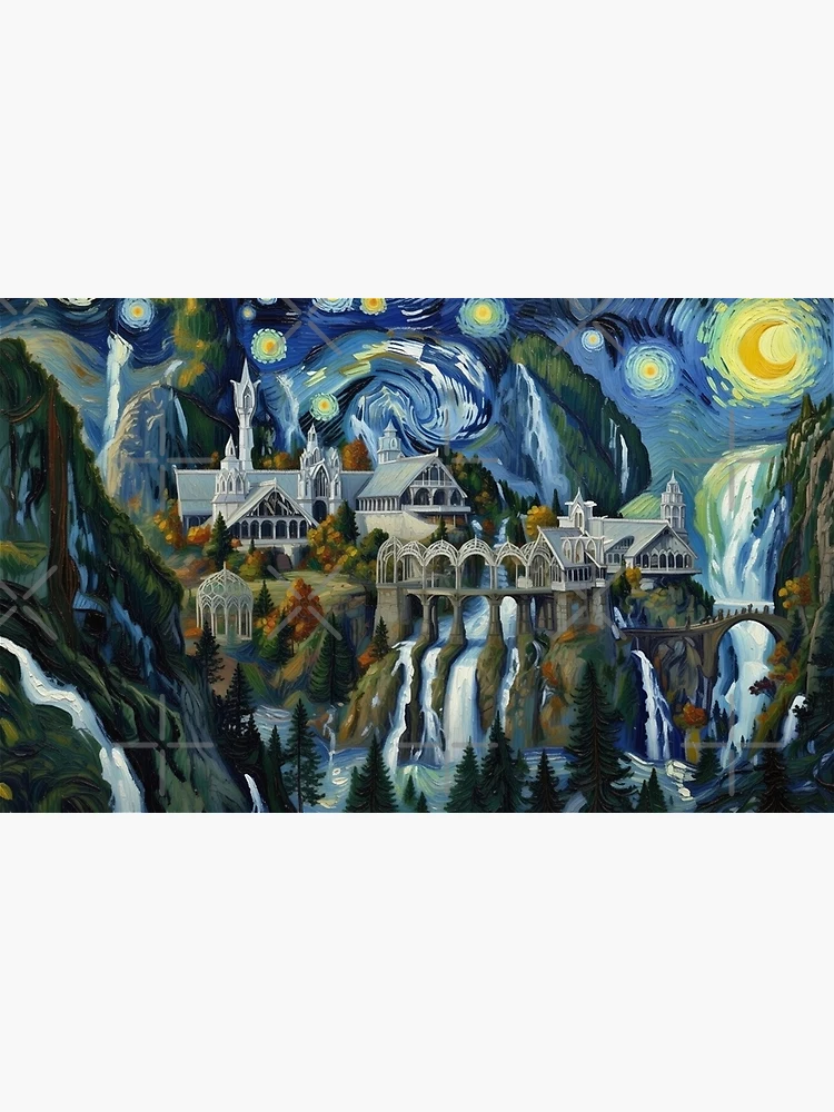 Thumbnail 3 of 3, Poster, More-Starry Rivendell designed and sold by VanGeek90.