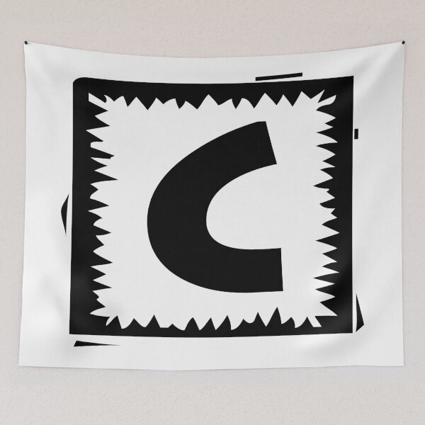 Item preview, Alphabets Doodle - Jagged Frame | YWZMZRKK 24 designed and sold by MyStickersCove.