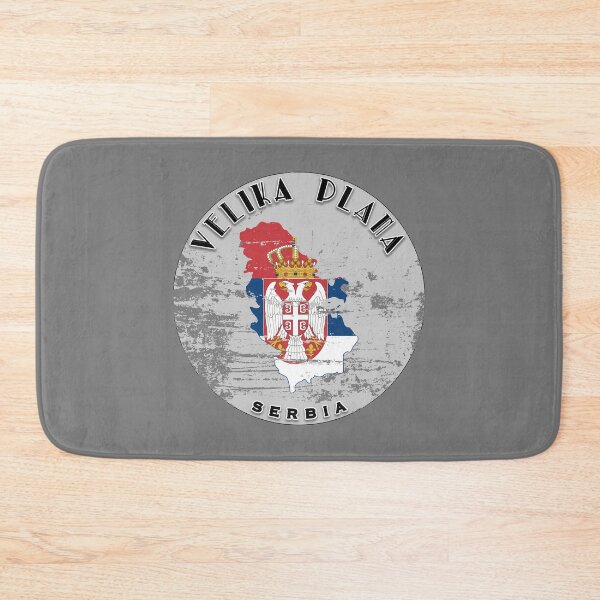 Item preview, Velika Plana Serbia Flag Worn  designed and sold by World Designs.