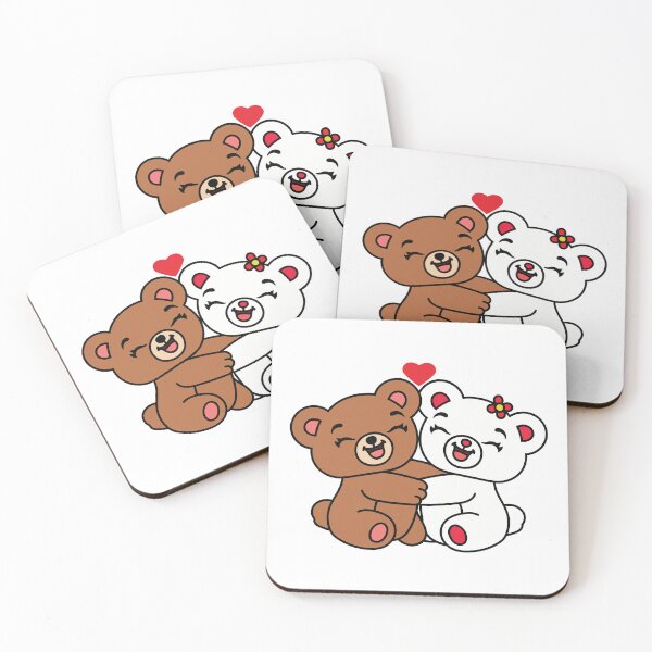 Item preview, Cute Hugging Teddy Bears Love – Adorable Valentine Bear designed and sold by MarshallStickerX.