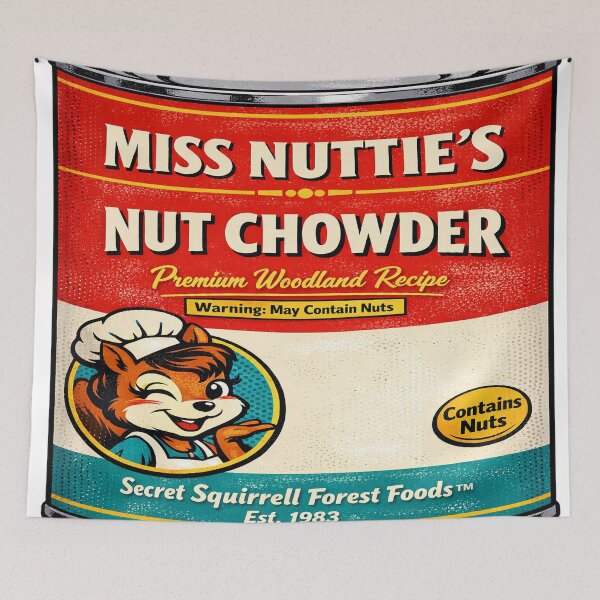 Item preview, Miss Nuttie’s Nut Chowder Pop Art designed and sold by SecretSquirrellDesigns.