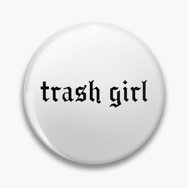 Item preview, trash girl medieval font sticker designed and sold by angelicized.