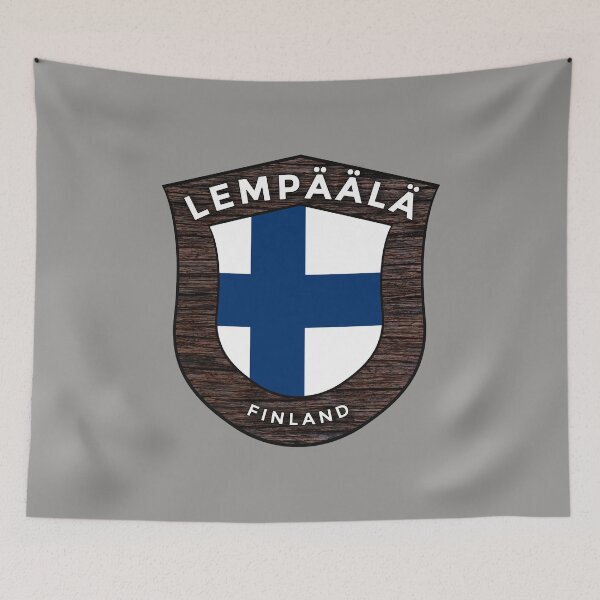 Item preview, Lempäälä Finland Emblem Flag designed and sold by World Designs.