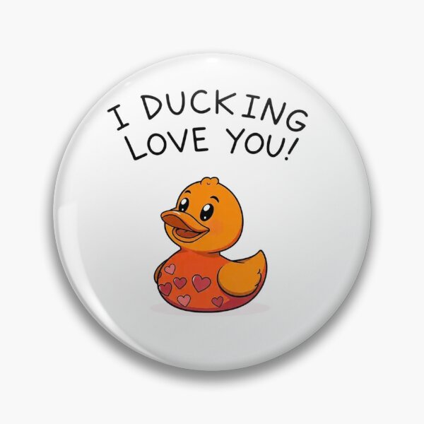 Item preview, I Ducking Love You – Funny Valentine’s Duck Graphic Tee designed and sold by WearContext.