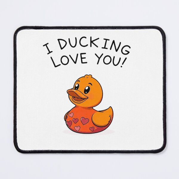 Item preview, I Ducking Love You – Funny Valentine’s Duck Graphic Tee designed and sold by WearContext.